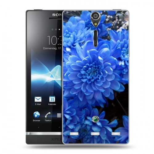 Дизайнерский пластиковый чехол для Sony Xperia S Хризантемы