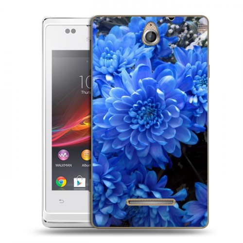 Дизайнерский пластиковый чехол для Sony Xperia E Хризантемы