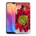 Дизайнерский силиконовый с усиленными углами чехол для Xiaomi RedMi 8A Хризантемы