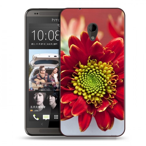 Дизайнерский пластиковый чехол для HTC Desire 700 Хризантемы