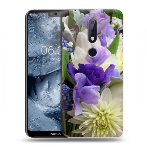 Дизайнерский пластиковый чехол для Nokia 6.1 Plus Хризантемы