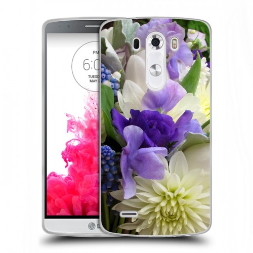 Дизайнерский пластиковый чехол для LG G3 (Dual-LTE) Хризантемы