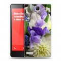 Дизайнерский силиконовый чехол для Xiaomi RedMi Note Хризантемы