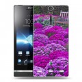 Дизайнерский пластиковый чехол для Sony Xperia S Хризантемы