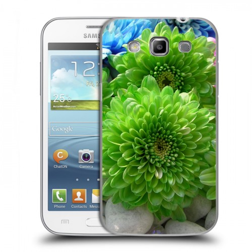 Дизайнерский пластиковый чехол для Samsung Galaxy Win Хризантемы