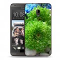 Дизайнерский пластиковый чехол для HTC Desire 700 Хризантемы