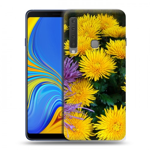 Дизайнерский пластиковый чехол для Samsung Galaxy A9 (2018) Хризантемы