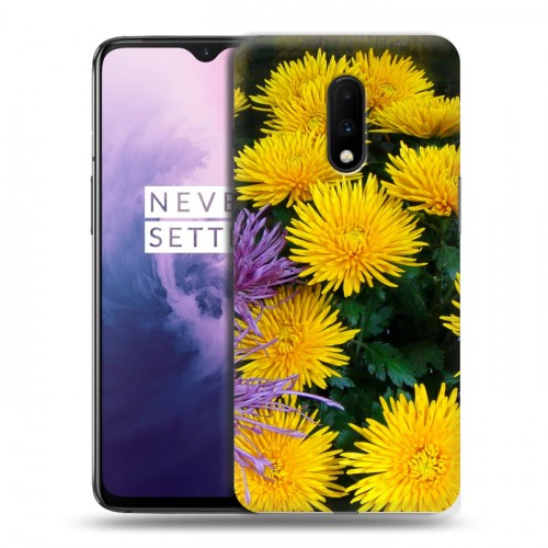 Дизайнерский пластиковый чехол для OnePlus 7 Хризантемы