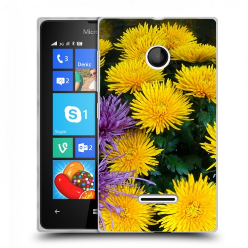 Дизайнерский пластиковый чехол для Microsoft Lumia 435 Хризантемы