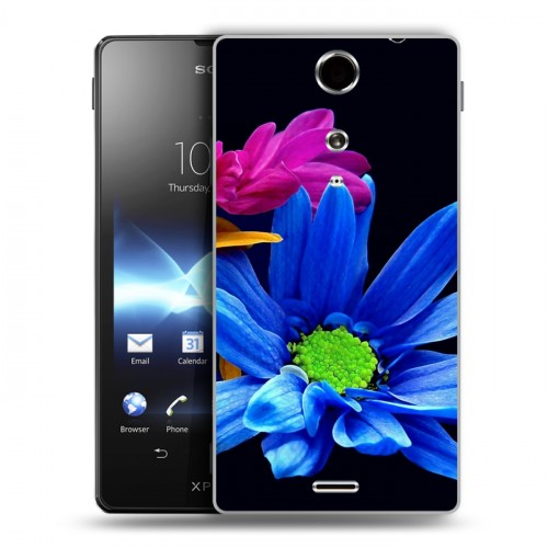 Дизайнерский пластиковый чехол для Sony Xperia TX Хризантемы