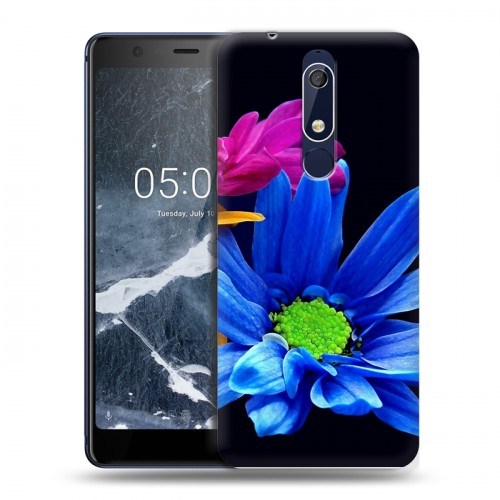 Дизайнерский пластиковый чехол для Nokia 5.1 Хризантемы