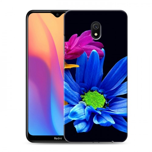 Дизайнерский силиконовый с усиленными углами чехол для Xiaomi RedMi 8A Хризантемы