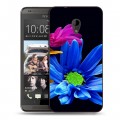 Дизайнерский пластиковый чехол для HTC Desire 700 Хризантемы