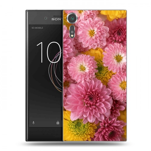 Дизайнерский пластиковый чехол для Sony Xperia XZs Хризантемы