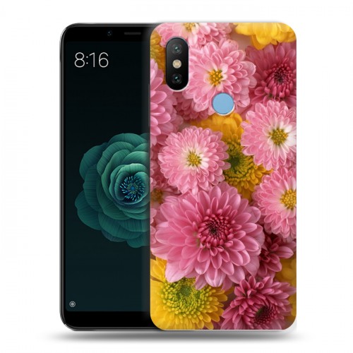 Дизайнерский силиконовый чехол для Xiaomi Mi A2 Хризантемы