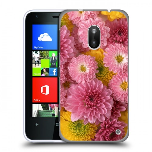 Дизайнерский силиконовый чехол для Nokia Lumia 620 Хризантемы