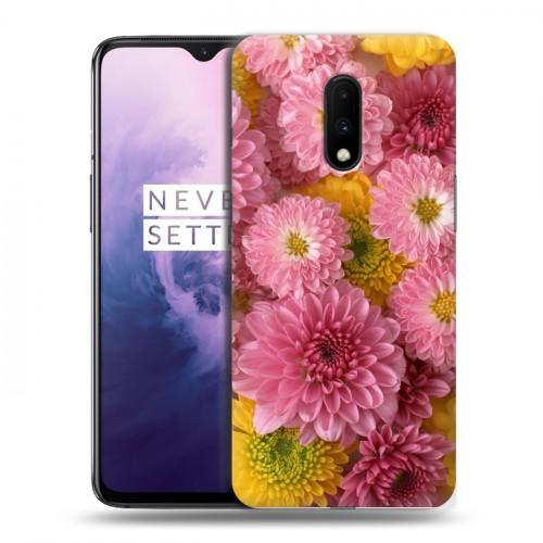 Дизайнерский пластиковый чехол для OnePlus 7 Хризантемы