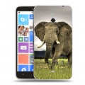 Дизайнерский пластиковый чехол для Nokia Lumia 1320 Слоны