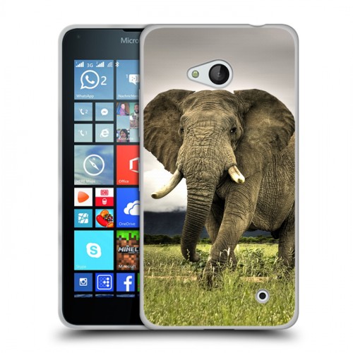 Дизайнерский силиконовый чехол для Microsoft Lumia 640 Слоны