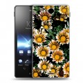 Дизайнерский пластиковый чехол для Sony Xperia TX Хризантемы