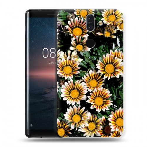 Дизайнерский пластиковый чехол для Nokia 8 Sirocco Хризантемы