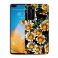 Дизайнерский пластиковый чехол для Huawei P40 Хризантемы