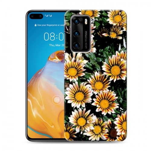 Дизайнерский пластиковый чехол для Huawei P40 Хризантемы