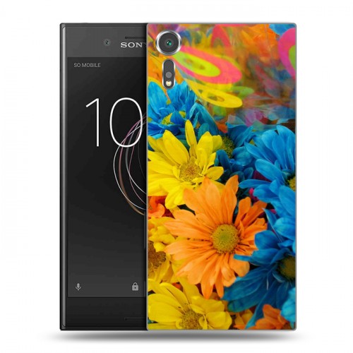 Дизайнерский пластиковый чехол для Sony Xperia XZs Хризантемы