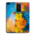 Дизайнерский пластиковый чехол для Huawei P40 Хризантемы