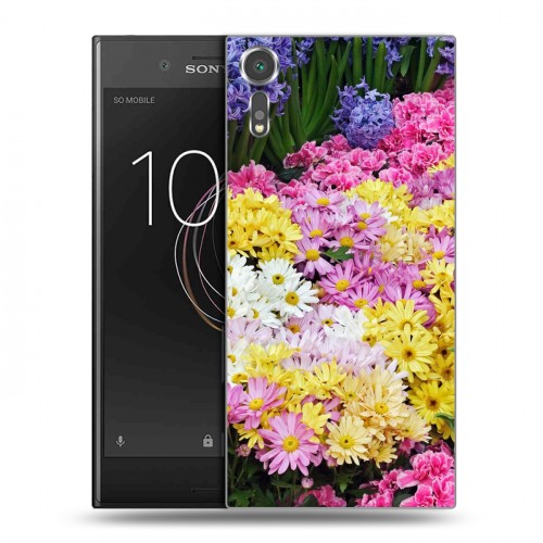 Дизайнерский пластиковый чехол для Sony Xperia XZs Хризантемы