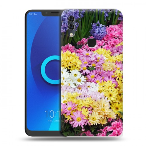 Дизайнерский силиконовый чехол для Alcatel 5V Хризантемы