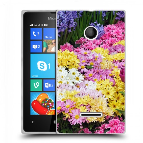 Дизайнерский пластиковый чехол для Microsoft Lumia 435 Хризантемы