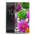 Дизайнерский пластиковый чехол для Sony Xperia XZs Хризантемы