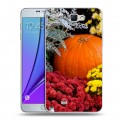 Дизайнерский пластиковый чехол для Samsung Galaxy Note 2 Хризантемы