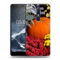 Дизайнерский пластиковый чехол для Nokia 5.1 Хризантемы