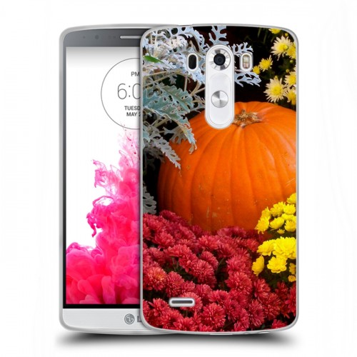 Дизайнерский пластиковый чехол для LG G3 (Dual-LTE) Хризантемы