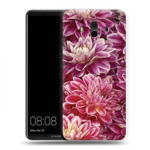 Дизайнерский пластиковый чехол для Huawei Mate 10 Хризантемы