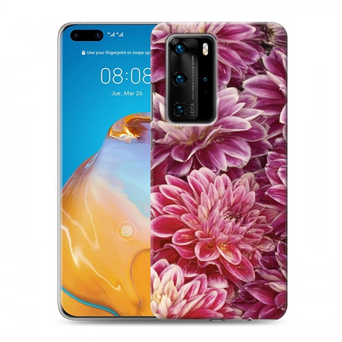 Дизайнерский пластиковый чехол для Huawei P40 Pro Хризантемы