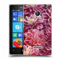 Дизайнерский пластиковый чехол для Microsoft Lumia 435 Хризантемы