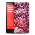 Дизайнерский силиконовый чехол для Xiaomi RedMi Note Хризантемы