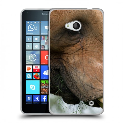 Дизайнерский пластиковый чехол для Microsoft Lumia 640 Слоны