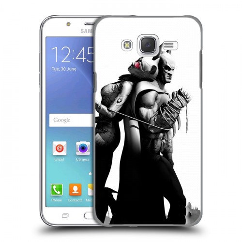 Дизайнерский пластиковый чехол для Samsung Galaxy J5 Бетмэн