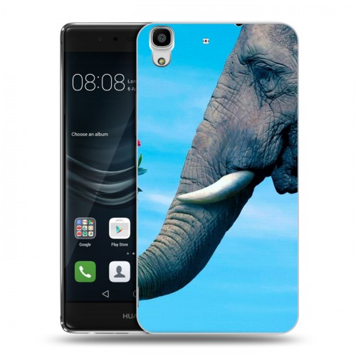 Дизайнерский пластиковый чехол для Huawei Y6II Слоны