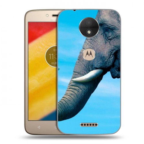 Дизайнерский пластиковый чехол для Motorola Moto C Слоны