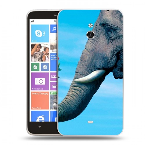 Дизайнерский пластиковый чехол для Nokia Lumia 1320 Слоны