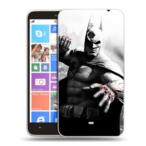 Дизайнерский пластиковый чехол для Nokia Lumia 1320 Бетмэн