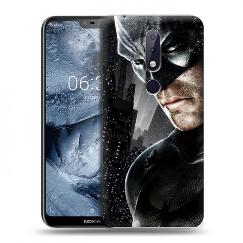 Дизайнерский силиконовый чехол для Nokia 6.1 Plus Бетмэн