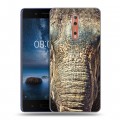 Дизайнерский пластиковый чехол для Nokia 8 Слоны