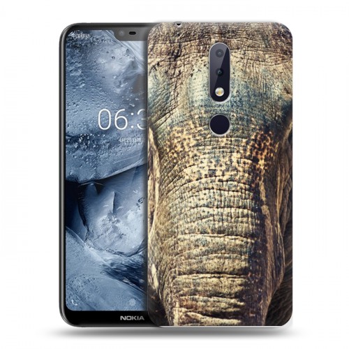 Дизайнерский пластиковый чехол для Nokia 6.1 Plus Слоны