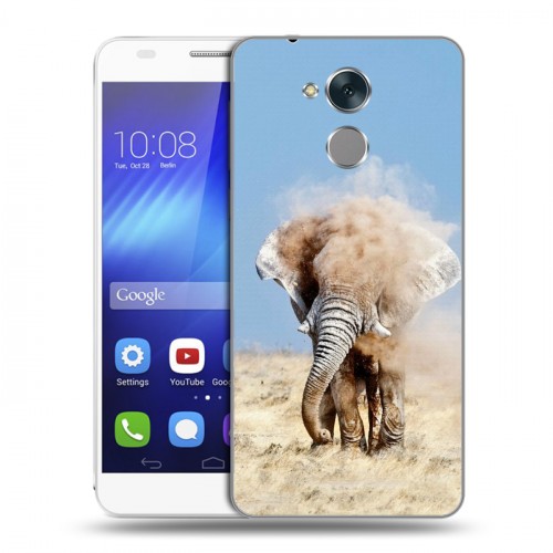 Дизайнерский пластиковый чехол для Huawei Honor 6C Слоны